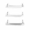 FONTOI Triple Storage Shelves Wall Mounted, Hanging Shelf with Metal Brackets for Collectibles, Books, Decor, White, 24"*7"*5" - 4 of 4