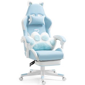 Kumasinova Cute Cat Gaming Chair,Ergonomic Office Chair with Removable Ears,Cat Paw Lumbar Cushion for Girl Teen,Desk Chair Comfy for Home Office - 1 of 4