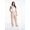Lafidi Women’s High-Rise Straight Leg Pants – Elastic Waistband Work Trousers with Slash Pockets, Tailored Look - 2 of 4