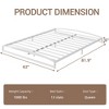 Jojoka Low Profile Metal Queen Bed Frame with Arch Head & Footboard – Heavy Duty, Noise-Free, Easy Assembly, No Box Spring Needed - 2 of 4