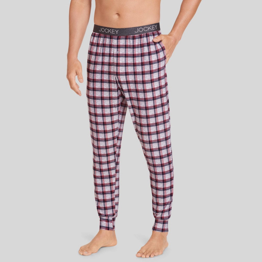 Jockey Generation™ Men's Window Plaid Jogger Pajama Pants - Heathered Gray M -  85308618
