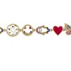 EVERLY JEWELRY | Yellow Plated Sterling Silver Created Spinel, Citrine & Created Pink White Sapphire, Created Ruby, Tourmaline Enamel Bracelet, 10" - 2 of 4