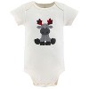 The Peanutshell Baby Boy or Girl Short Sleeve Bodysuits, 5-Pack, Woodland Moose, Newborn to 24 Months - 4 of 4