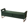 Kumasinova 67.91" Velvet Storage Ottoman Bench,Upholstered Window Bench with Arms,End of Bed Storage Bench for Bedroom,Living Room,Entryway - 2 of 4