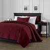 FIONECA Oversized 3 Piece Quilted Bedspread Set Includes Bedspread Matching Shams For Versatile Bedroom Styling - 2 of 4