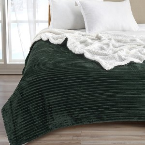 Ribbed Texture Reversible Throw Blanket - Great Bay Home - 1 of 4