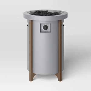 20lb Column Propane Fire Pit Gray - Threshold™ - 1 of 4