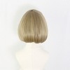 Unique Bargains Women's Bob Wigs 13" Brown with Wig Cap Straight Hair - 3 of 4
