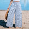 Women's Breezy Damask Wide Leg Pants - Cupshe - 2 of 4