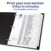 Avery Ready Index 31 Tab Binder Dividers, Customizable Table of Contents, Classic White Tabs, 1 Set (11128) - 2 of 4