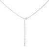 Slickblue Contemporary Olivine Green CZ Pendant Necklace – Rhodium Plated, 16” + 2” Extender, Lobster Clasp - 2 of 3