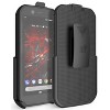 Nakedcellphone Belt Clip Holster Case with Stand for CAT S42 Phone (and S42 H+) - Black - 2 of 4
