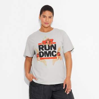 Women's RUN DMC Short Sleeve Graphic T-Shirt - Gray