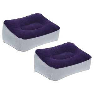 Unique Bargains Travel Inflatable Comfortable Portable Foot Rest Pillow - 1 of 4