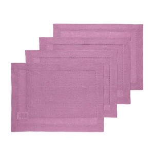 Solino Home Linen Classic Hemstitch Placemats - 1 of 4