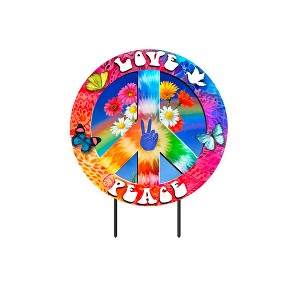 Briarwood Lane Spring Metal Art 25x18 Peace and Love For Spring Metal Art - 1 of 3