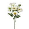 10.2 x 11 x 18.9"H Artificial Cream Sunflower BushX9, 4 Pack - 3 of 4
