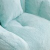 Sapphtopaz Giant Shell-Shaped Bean Bag Chair with Footstool Oversized Lazy Sofa Chair Bean Bag Chairs for Adults for Gaming, Watching TV - 2 of 4