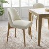Wooakway 32"H 23"W Dining Chairs Accent Chairs Sitting Chairs Set of 2 Black/Natural Wood - 2 of 4