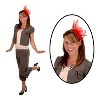 Beistle Fancy Flower Headband, (1/Pkg) Red - 2 of 2