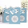 Big Dot of Happiness Winter Wonderland - Snowflake Holiday Party and Winter Wedding Favor Boxes - 12 Count - 3 of 4