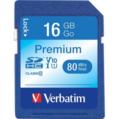 Verbatim Premium - flash memory card - 16 GB - SDHC