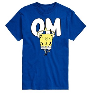 Men's - SpongeBob SquarePants - Om Yoga Spongebob Short Sleeve Graphic T-Shirt - 1 of 4