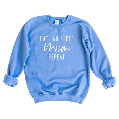 Simply Sage Market Women's Graphic Sweatshirt Eat. No Sleep. Mom Repeat