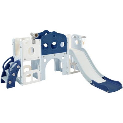 Infurnic Baby Activity Gyms, Baby Play Set with Slideand and Telescope, for a Gift Comprising Baby's Essential Needs, Multicolored, 69.29"*59"*33.5"