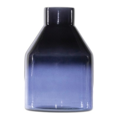 Melrose Soda Lime Glass Bottle Vase 7"H