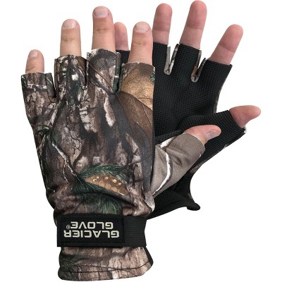 camouflage fingerless gloves