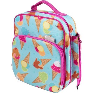 Bentology Insulated Lunch Box w Snack Pocket & Water Bottle Holder - Boys or Kids Lunchbox Tote Keeps Food Hotter or Colder Longer - Reusable Bag Fits - 1 of 3