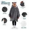 The Bare Homey - Kids Wearable Blanket - Fleece Side Pockets - 3 of 4