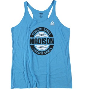 Reebok Womens CrossFit Games 2019 Madison, WI Racerback Tank Top, Blue, X-Large - 1 of 2
