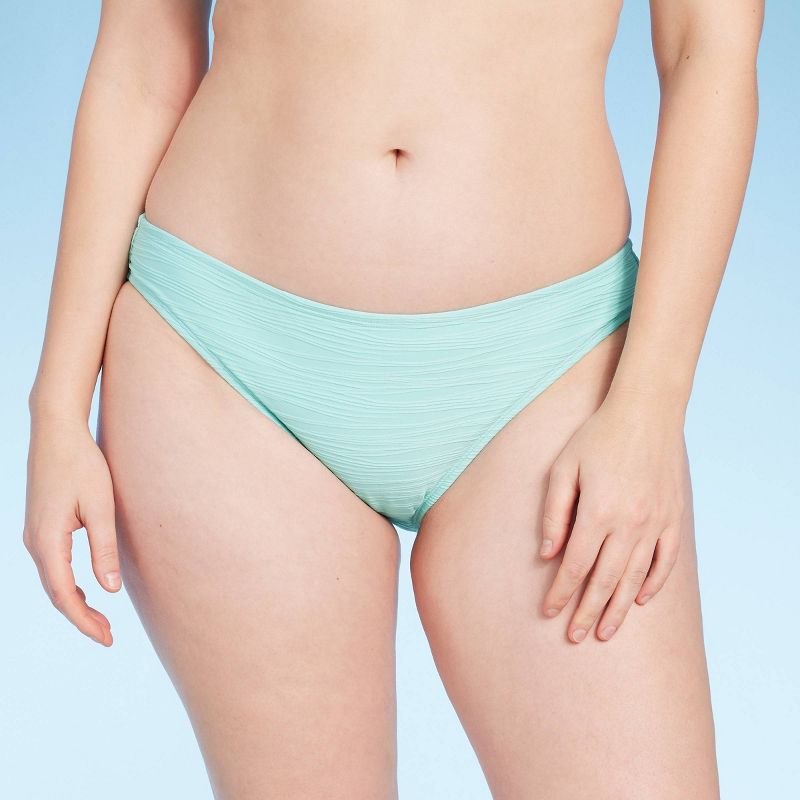 Women's Medium Coverage Bikini Bottom - Shade & Shore™ Turquoise Blue, 5 of 7