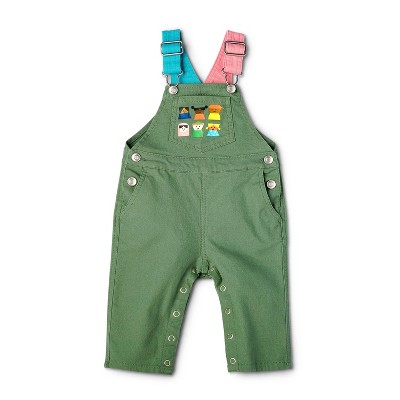 Baby Kids-Print Overalls - Christian Robinson x Target Green Newborn