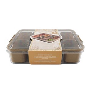 Cook With Color Holiday Glitter Snackle Box - 1 of 3
