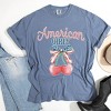 Simply Sage Market American Girly Cherries Coquette Garment Dyed Tee - 3 of 4