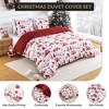 Christmas Reindeer Duvet Cover - Soft Brushed Microfiber Holiday Bedding Set with Zipper Closure (King Size, Christmas Reindeer) - 4 of 4
