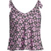 Lands' End Women's Chlorine Resistant V-neck Shoulder Tie Flutter Tankini Swimsuit Top - 3 of 4
