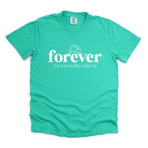 Simply Sage Market Forever Chasing Sunsets Sun Garment Dyed Tee - 1 of 4