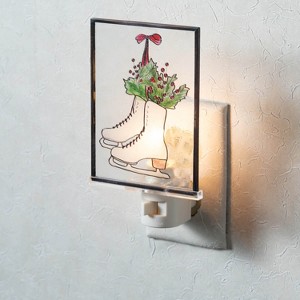 Sullivans Ice Skates Glass Nightlight  Multicolor 6.25"H - 1 of 3