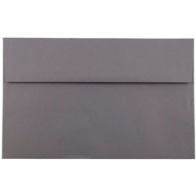 JAM Paper A10 Invitation Envelopes 6 x 9.5 Dark Grey 50/Pack (36396437I)