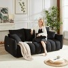 Teddy Fabric 3+1+1 Seater Sofa Set,5-Seater Oversized Modern Upholstered Couch Combo with Plush Cushions for Living Room,Apartment-Baofuwish - 3 of 4