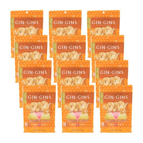 The Ginger People Sweet Ginger Gin-gins Ginger Spice Drops - Case Of 12 ...