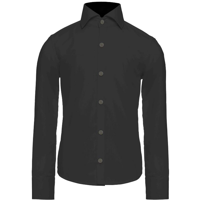 OppoSuits Teen Boys Shirt - Black Knight - Black, 4 of 5