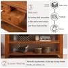 PAGED Vintage American Console Table with 3 Storage Drawers & 2 Shelves, 48" Solid Pine Top Entryway Sofa Table, Distressed Finish Sofa Table - 4 of 4