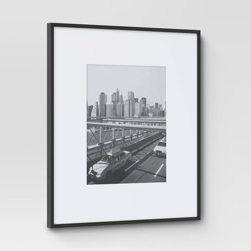 19.4&#34; x 22.4&#34; Matted to 11&#34; x 14&#34; Thin Gallery Oversized Image Frame Black - Threshold&#8482;, 3 of 6