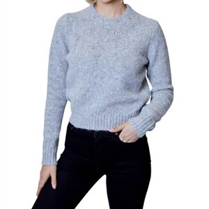 Women's Long Sleeve Embellished Sweater - DESIGN HISTORY - 1 of 4