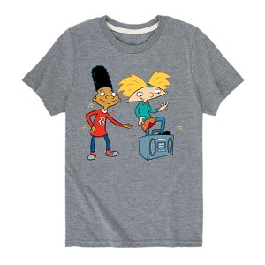 Boys' - Hey Arnold! - HA Air Guitar Short Sleeve Graphic T-Shirt - 1 of 4